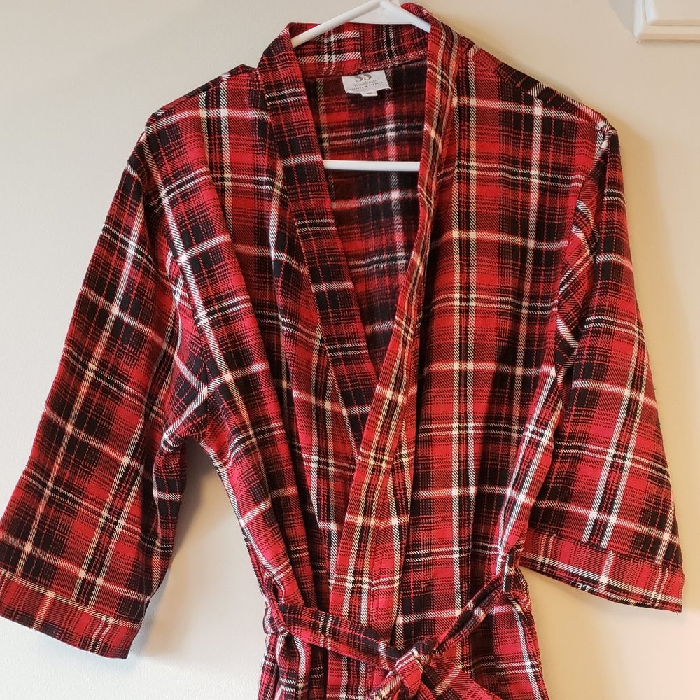 SS Wedding Flannel Robe with Pockets